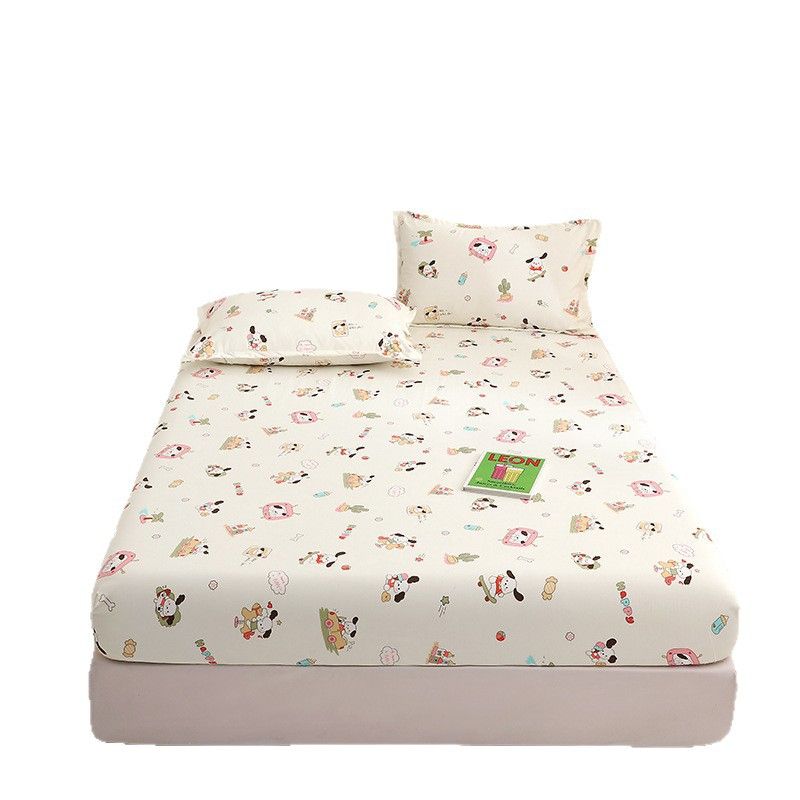 Yuan sheng home textiles Cartoon Dog Fitted Sheet. Blue cat 100cm/200cm thin mattress model — image 4
