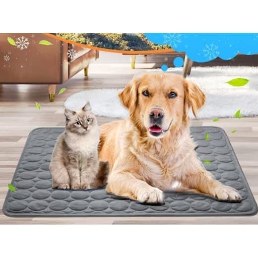 Cooling Mat for Dogs and Cats, 70 × 55cm, Dark Gray, Breathable, Multiple Colors Available — image 2