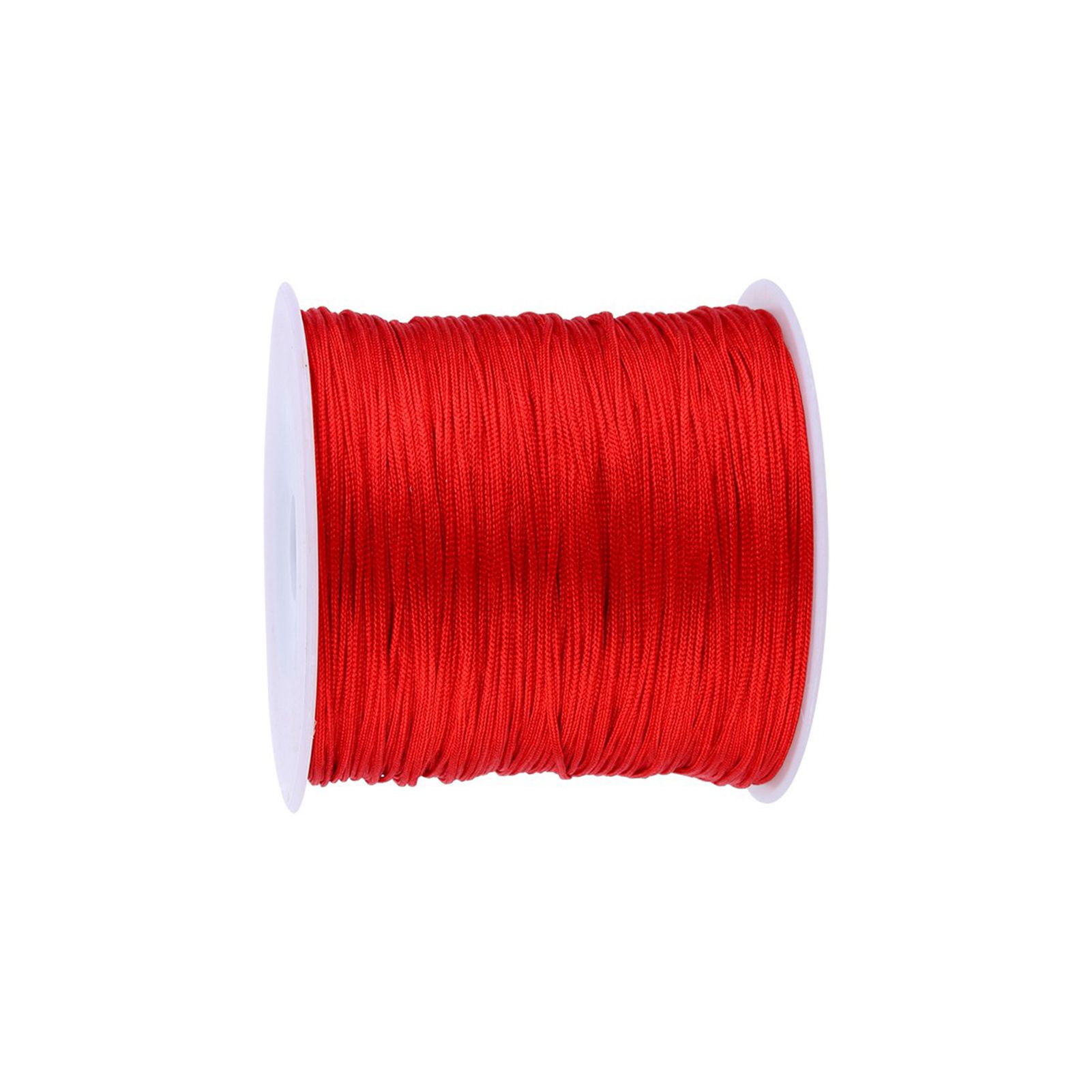 100M x 0.8mm Nylon Chinese Knot Cord Rattail Macrame Shamballa Thread String Red โ image 4
