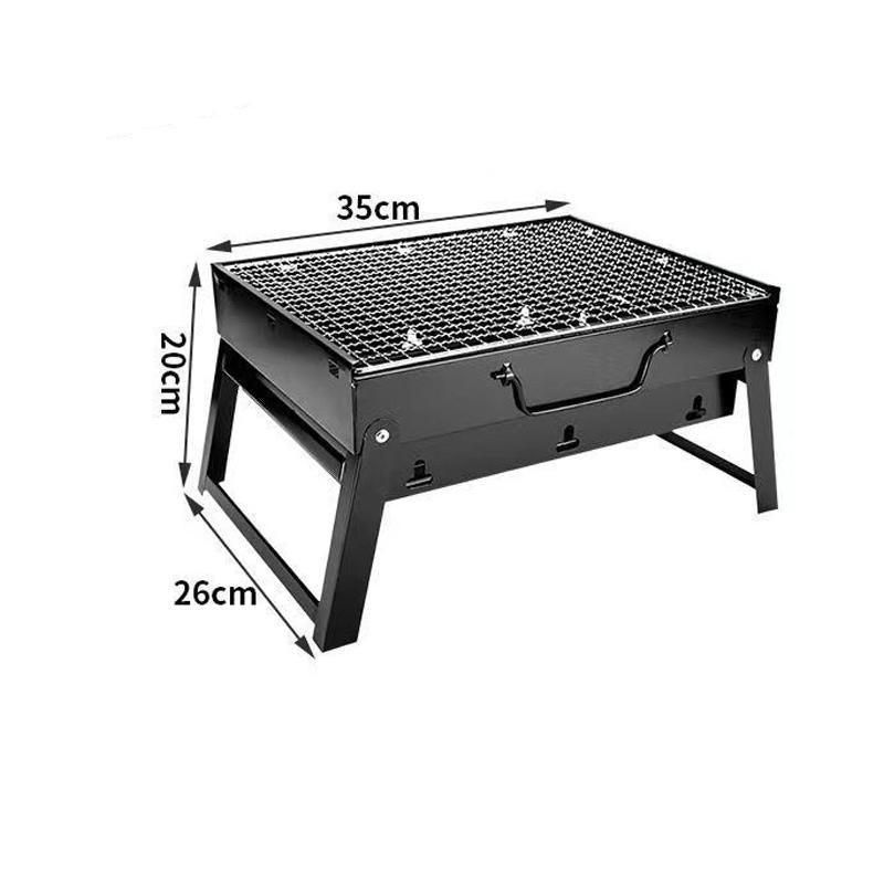 Portable Foldable Charcoal BBQ Grill for Outdoor Camping Picnic and Hibachi Cooking — image 3
