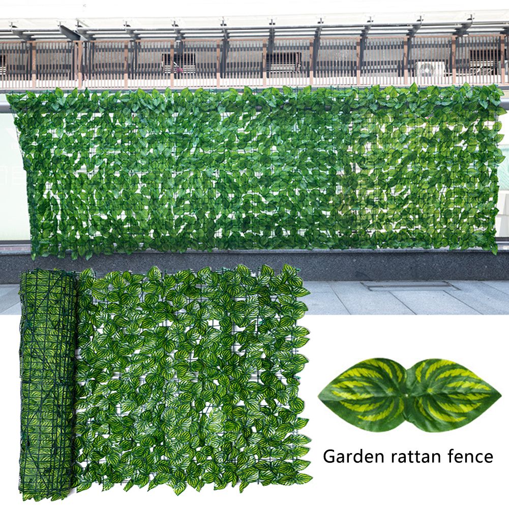 Artificial Leaf Screening Roll UV Fade Protected Hedging Wall Landscaping Garden Fence Balcony Screen for Indoor Outdoor Decor — image 3