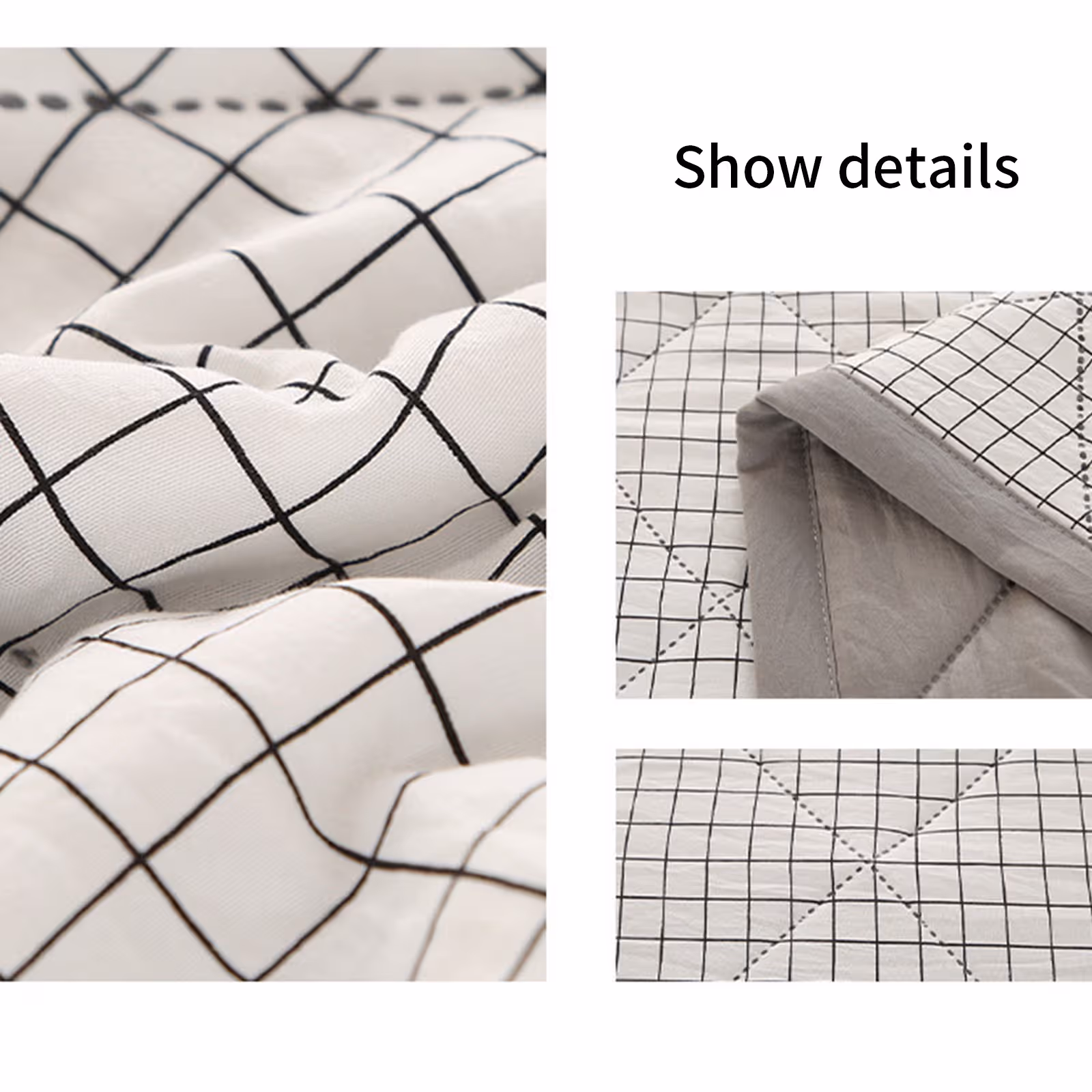 Cooling Quilt, Thin Quilts Summer Lightweight Comforter, Full Washed Cotton, Machine Washable, Soft Comfy Breathable Sleep Blanket for Hot Sleeper, Ultra-Cool — image 3