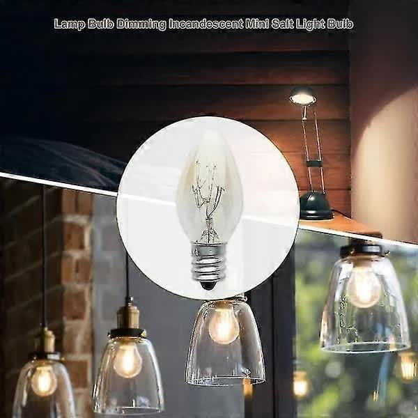 10W E12 C7 Filament Light Bulbs Warm White 10pcs 220-240V Compatible with Living Room Lamps — image 5