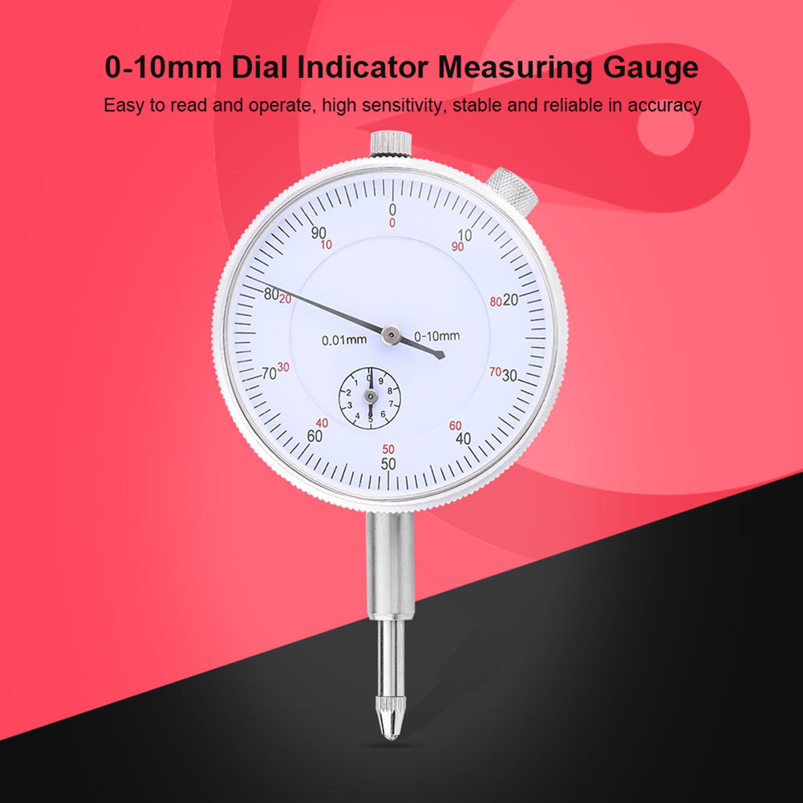 0-10mm Dial Indicator Gauge 0.01mm Accuracy Measuring Meter High Precision Instrument Tool โ image 2