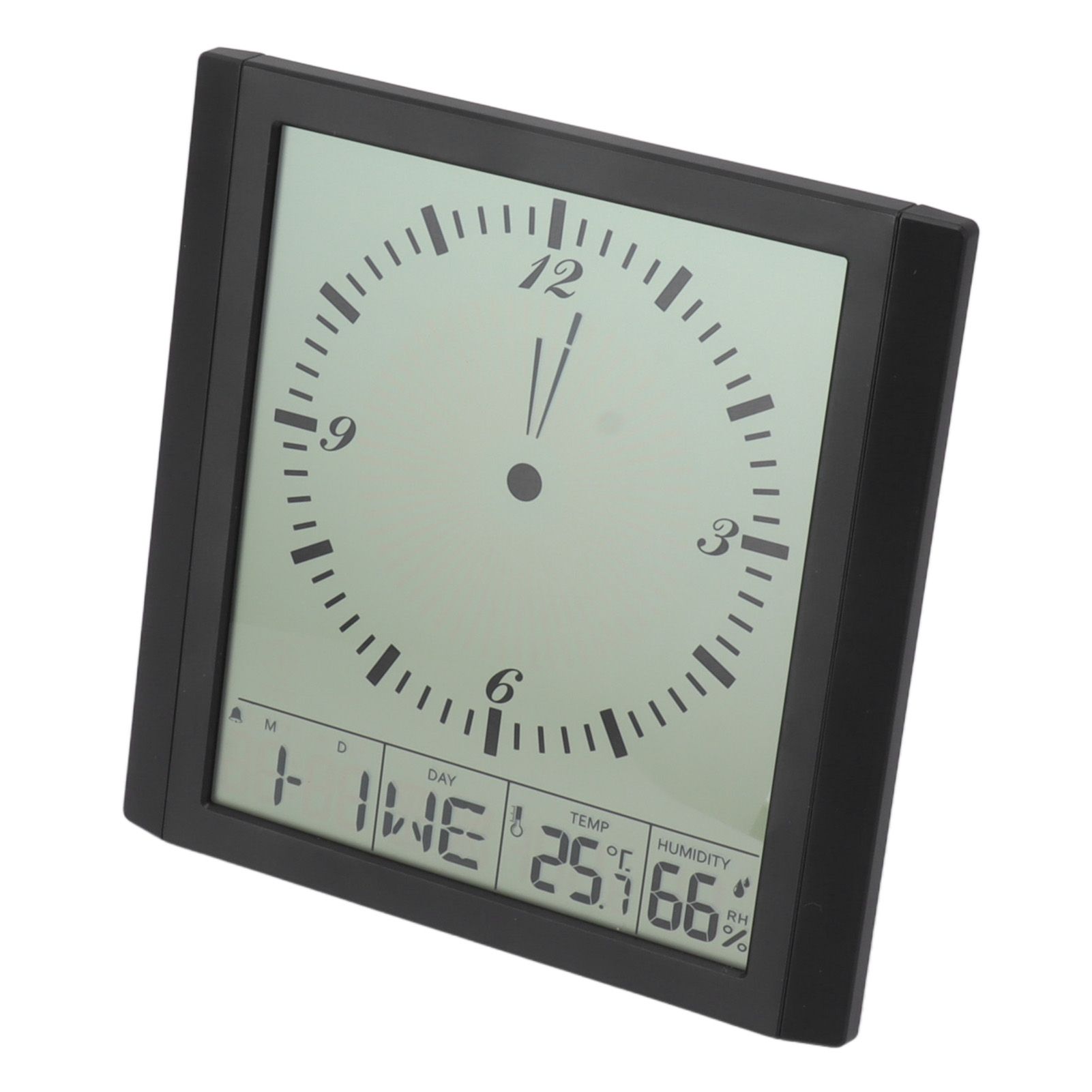 Wall Mounted Digital Display Clock 8.6 In Multifunction Large Digital Wall Clock Thermometer Hygrometer for Bedroom — image 4