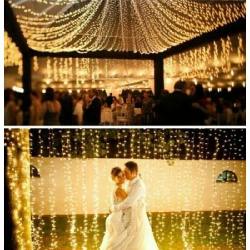 600 LED String Lights Carnival Wedding Outdoor Indoor Garden Lighting warm White, 100M — image 2