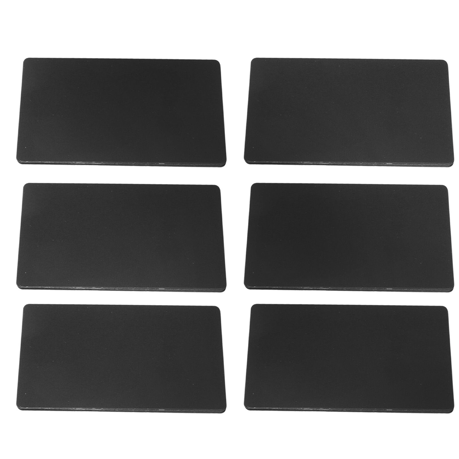50PCS Business Name Card Laser Engraving Waterproof and Wear Resistant Aluminum Visiting Card for Company Black โ image 3