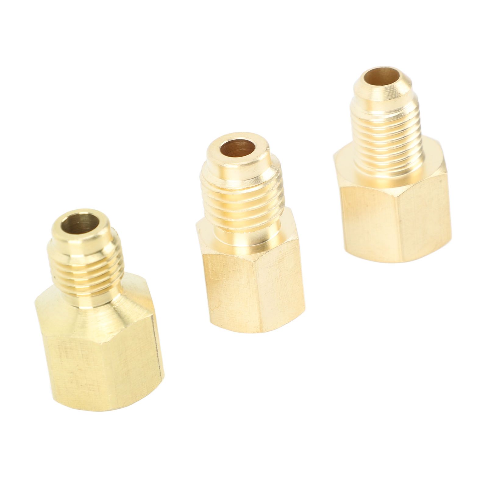 3pcs Air Conditioner Brass Adapter Durable Vacuum Adapter Portable Charging Vacuum Port Adapter for Home Appliances — image 3