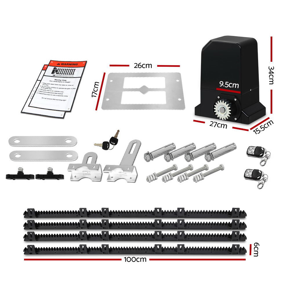 LockMaster Automatic Sliding Gate Opener Kit 4M 1000KG โ image 2