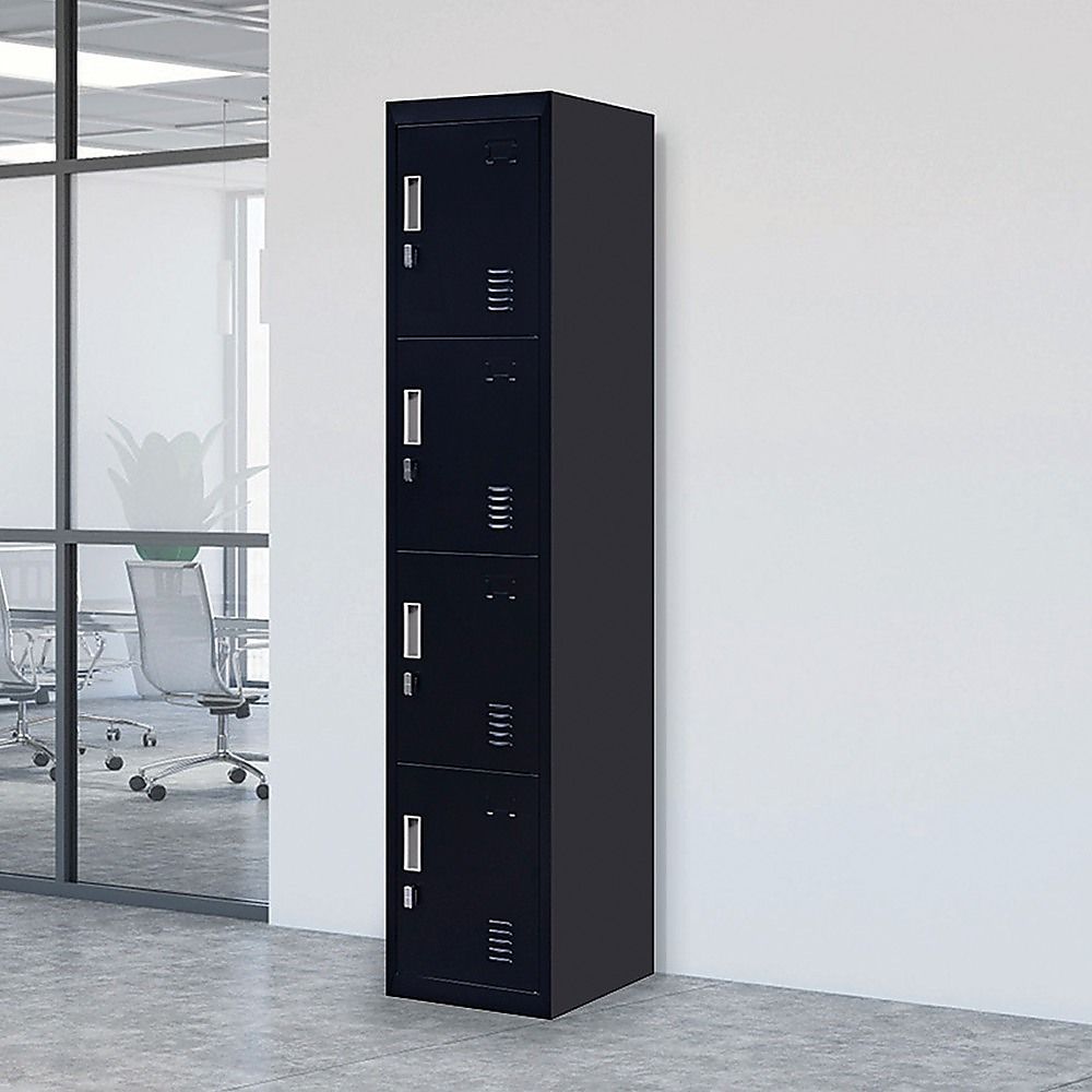 4-Door Vertical Locker for Office Gym Shed School Home Storage — image 2