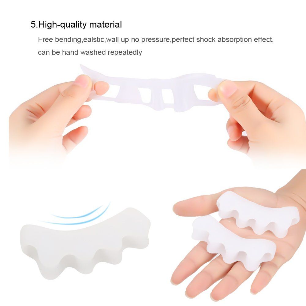Gel Toe Separator, Toe Spacers Rubber Toe Stretchers Used for Sports Activities, Yoga Practice & Running for Men (1 Pair) โ image 5