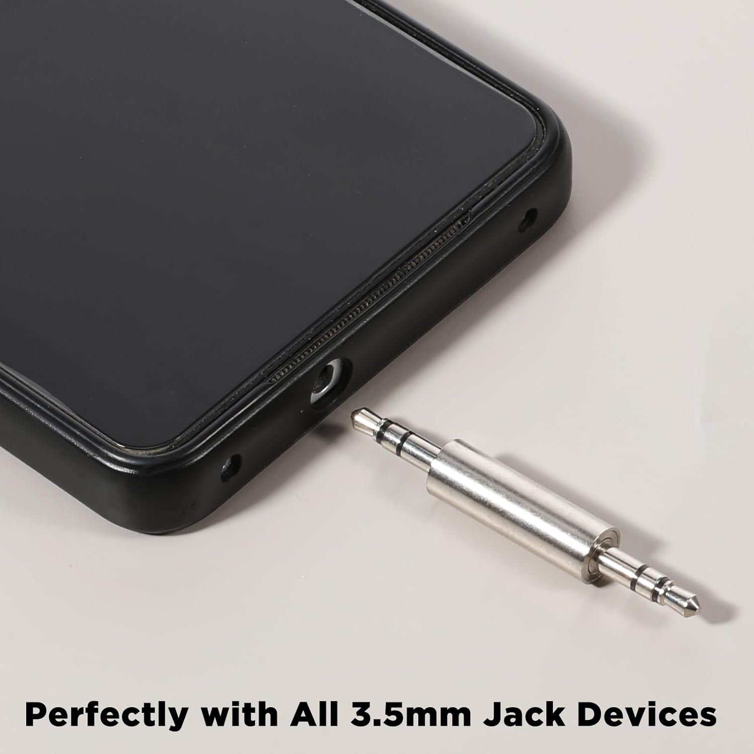 3.5 mm Male to Male Audio Cable Connector, 4 Pack 1/8" Audio Jack Stereo Jack Adapter Metal Silver Headphone Jacks Coupler Connector for Smartphones, Mic โ image 5