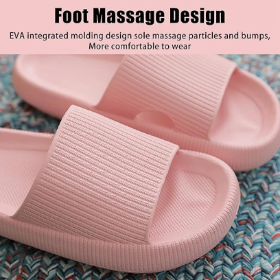 Cloud Slippers for Women and Men, Pillow House Slippers Shower Shoes Indoor Slides Bathroom Sandals, Ultimate Comfort, Lightweight, Thick Sole, Non-Slip, Easy โ image 6