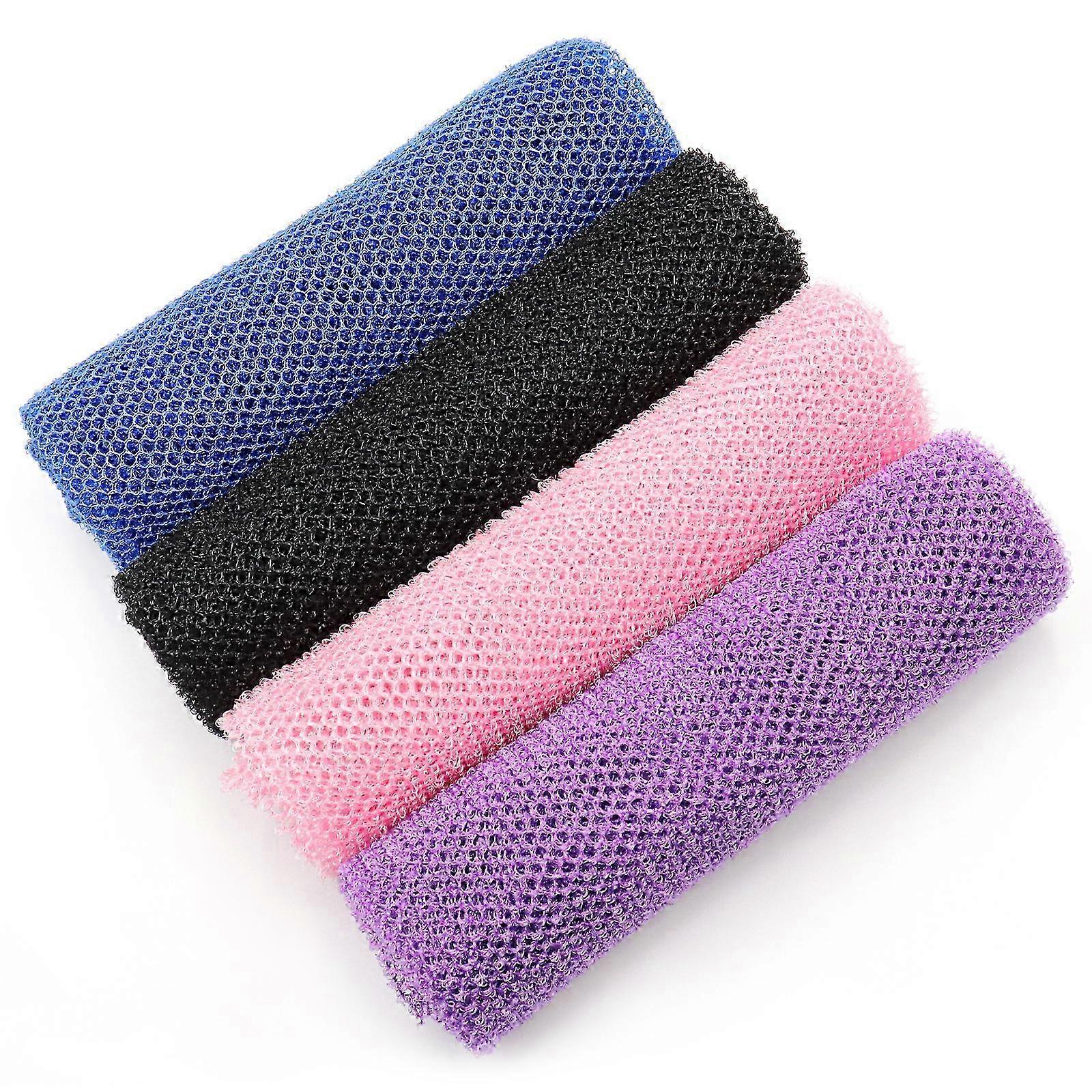 4pcs African Long Net Bath Sponge, Exfoliating Mesh Washcloth โ image 2