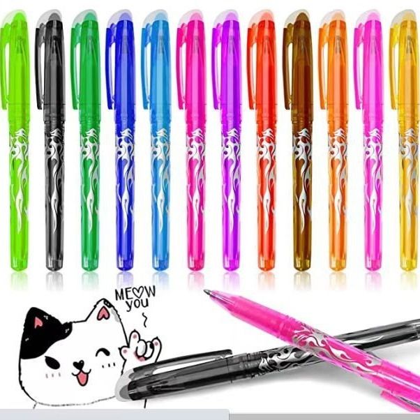 Erasable Gel Ink Pens 12-pack, MultiColor โ image 2