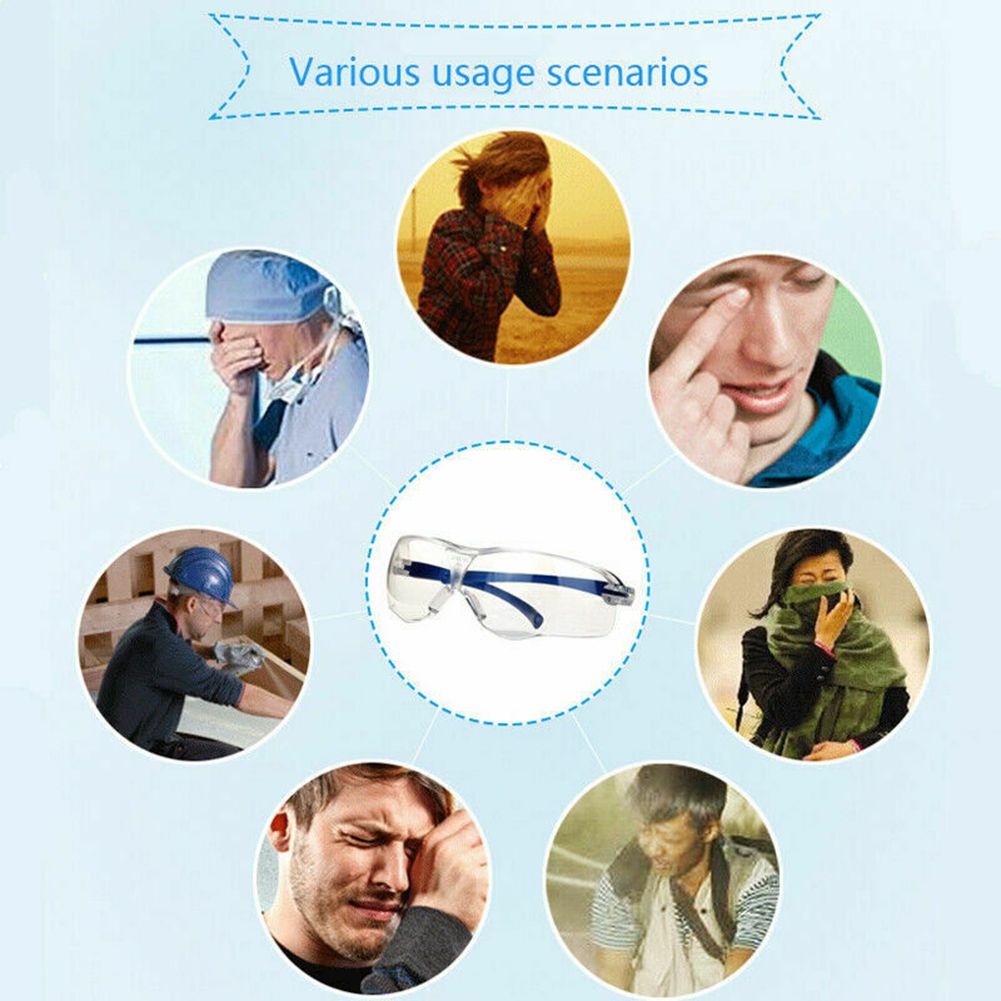 Protective Safety Glasses Clear Anti Saliva Eye Protection Googles for Chemical and Workplace Safety Goggles — image 5