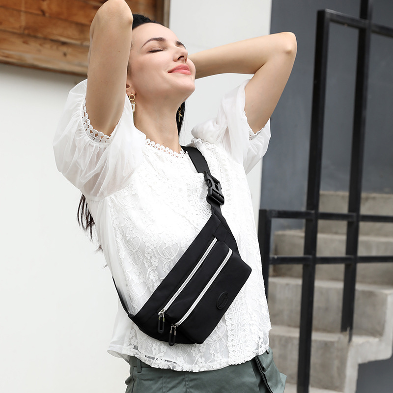 Pink Casual Chest Bag - Water-Resistant Compact Waist Pack for Women with Adjustable Strap โ image 4