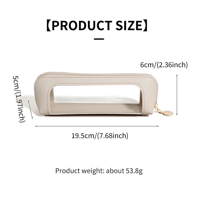 2-Pcs Black Transparent Makeup Brush Case โ Portable Zippered Cosmetic Pouch with Clear Window for Travel and Daily Use in Australia โ image 5