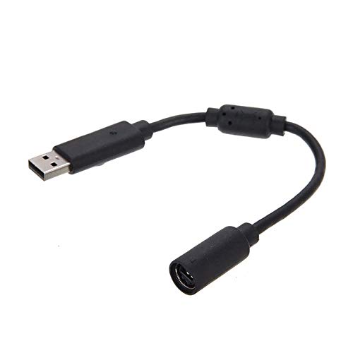Computer Cables USB Breakaway Cable Cord Adapter for Xbox 360 Wired Gamepad Controller EM88 - (Cable Length Black) — image 4