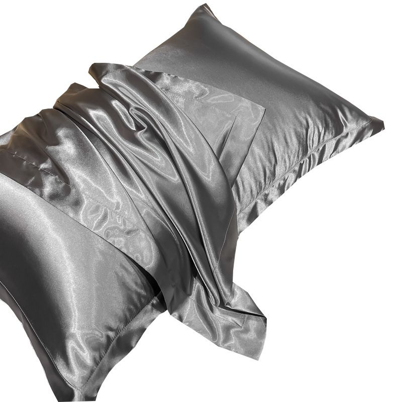 Simulated Silk Pillowcase 48x74cm Polyester New champagne gold A wide-brimmed model: 48x74cm pair โ image 5