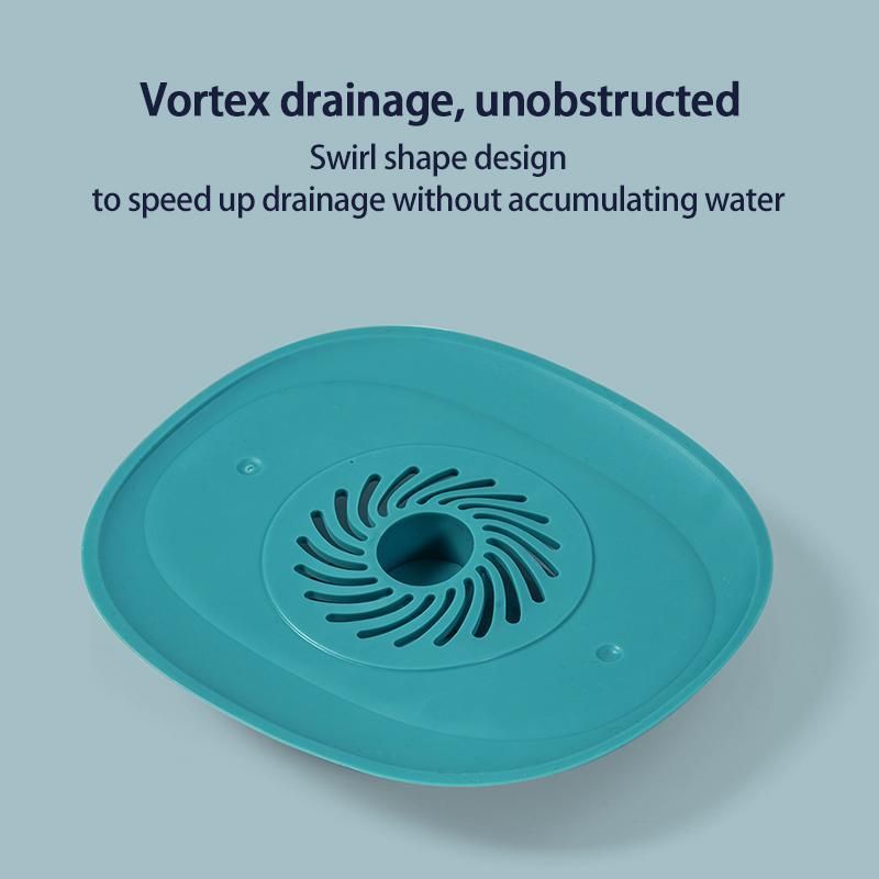 Hair Catcher Silicone Hair Stopper Square Hair Drain Cover,Bathtub Shower Drain Protectors with Suction Cups for Bathroom Bathtub — image 3