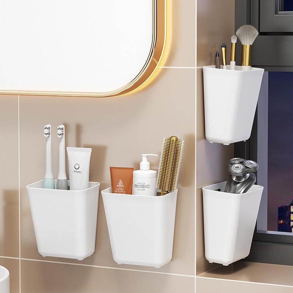 CARLA HOME 4-Pack Self-Adhesive Wall Storage Box for Cabinet Doors, Kitchen, Bathroom & Office — image 5