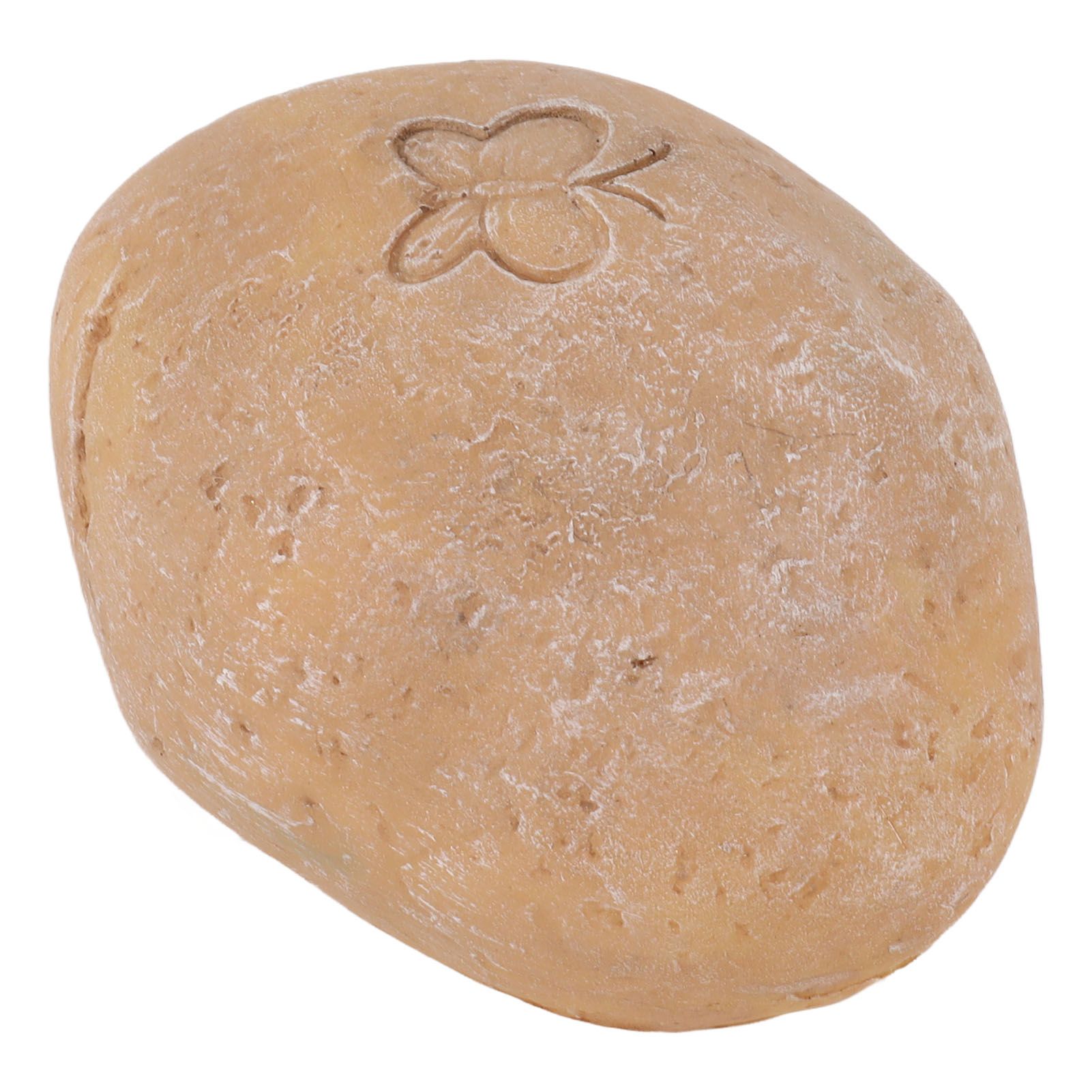 Pet Memorial Garden Stone DIY Butterfly Print Pet Cat Dog Grave Marker Resin Pet Memorial Gift Stone Sand Yellow — image 5