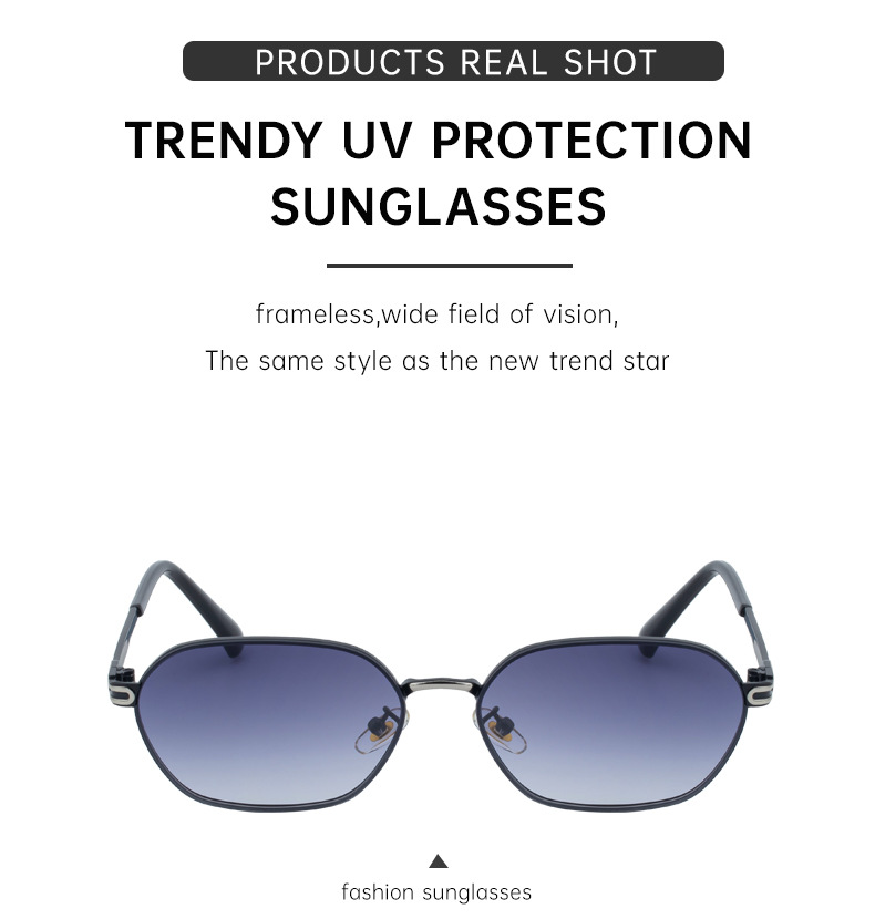 Purple Gradient Lenses Chic Oval Sunglasses for Women - UV400 Protection Lightweight Metal Frame, Comfortable Design โ image 4