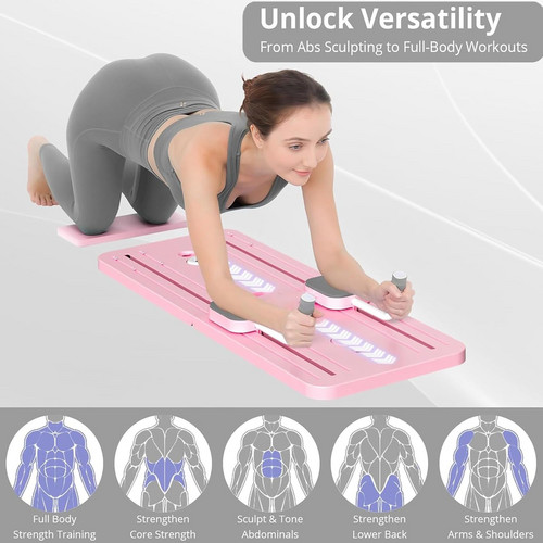 Abdominal Exercise Board Push Up Board Pilates Reformer Set Fitness Equipment — image 2