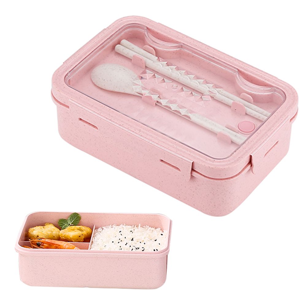 Lunch Boxes Bento Boxes Leakproof Lunch Boxes for Microwave Bento Lunch Boxes with 3 Compartments and Tableware โ image 2