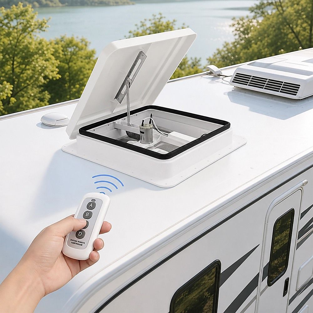 400 × 400mm Roof Vent Skylight for Caravan Motorhome — image 3
