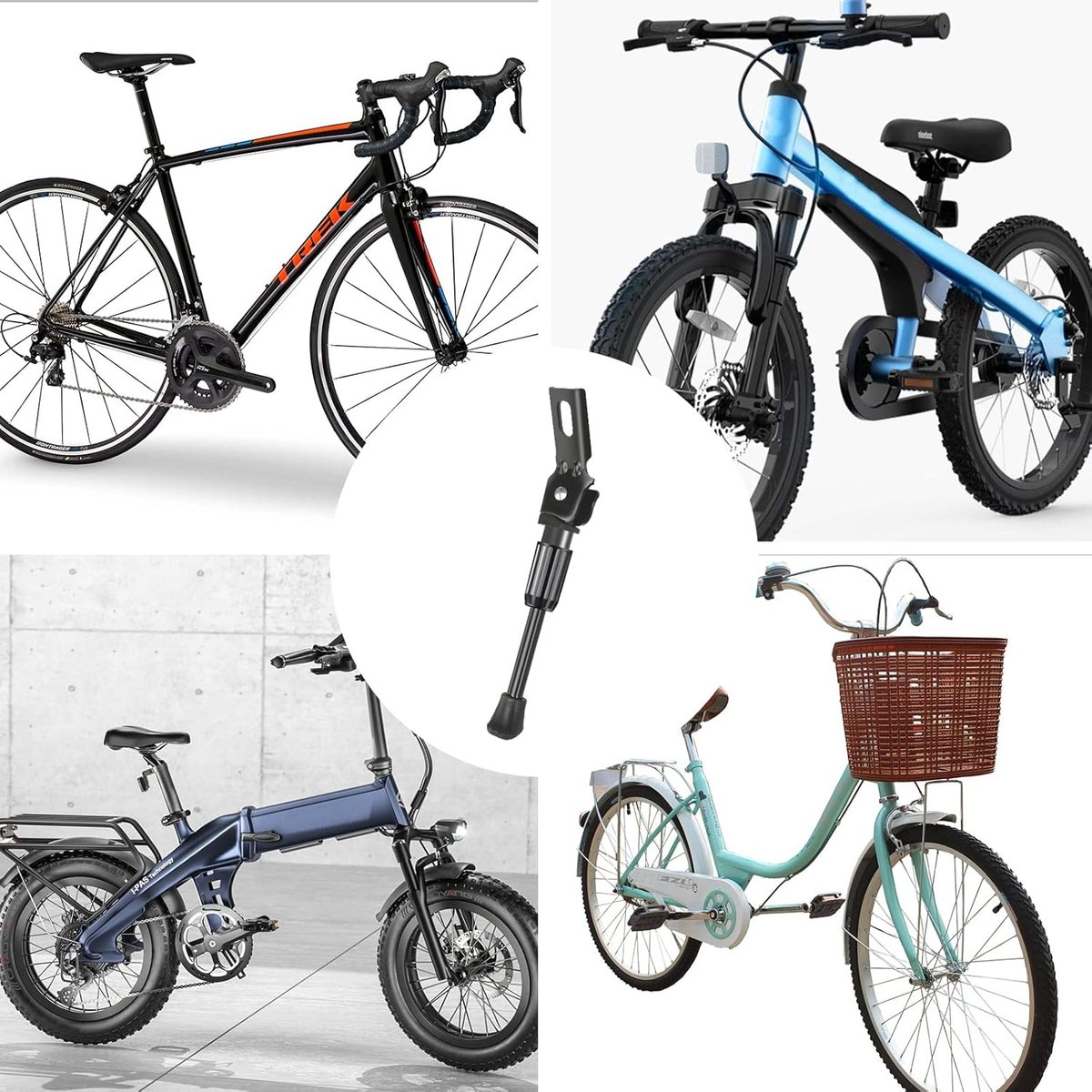 14 Inch - Bicycle Stand for Children's Bikes - MTB Kickstand - Single Bicycle Stand - Bicycle Accessories for Children - Bicycle Stand - Side Stand for — image 4