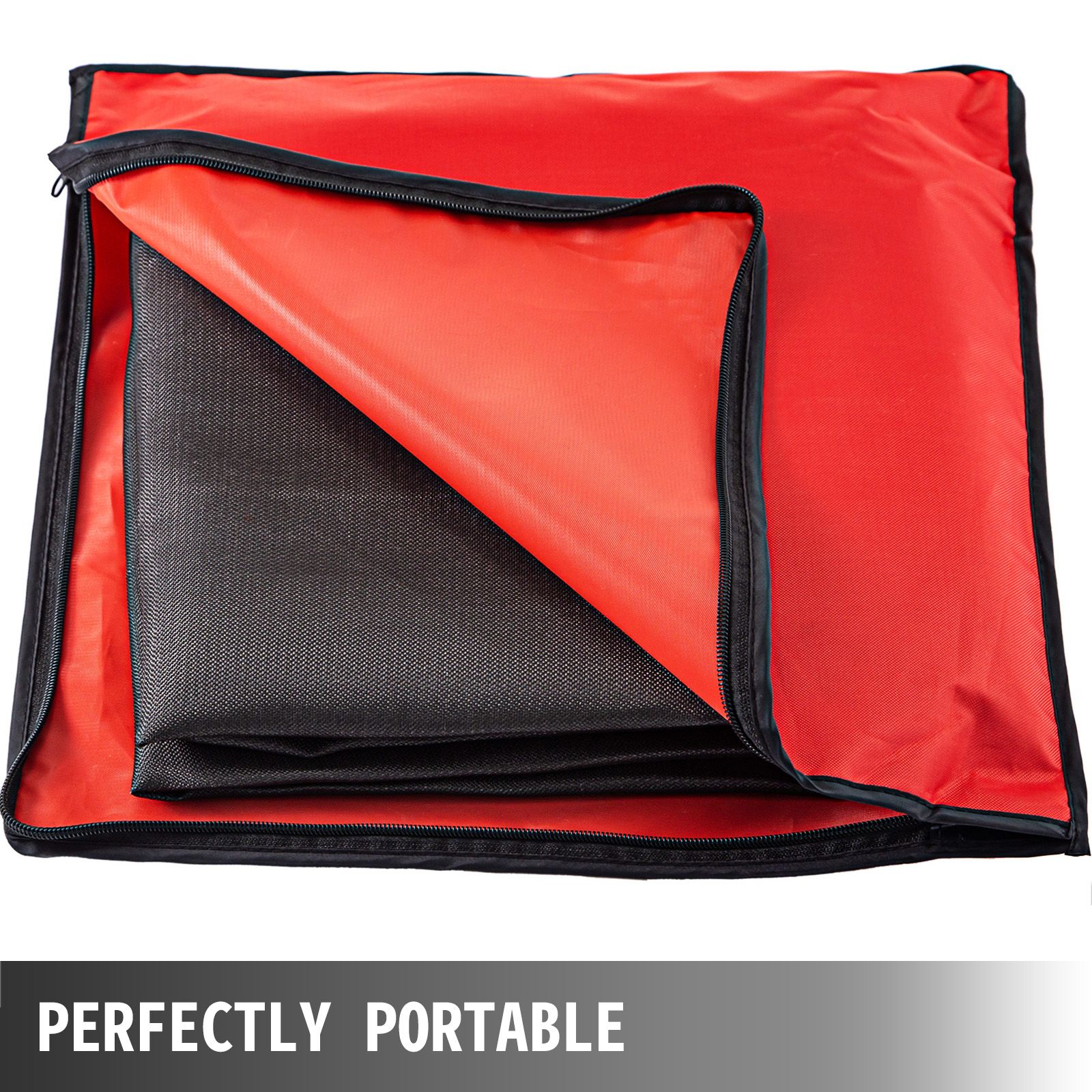 10 x 10 Ft Welding Blanket Black Fiberglass Blanket Portable Fiberglass Fire Retardant Blanket Welding Mat Welding Fireproof Thermal Resistant Insulation With โ image 6