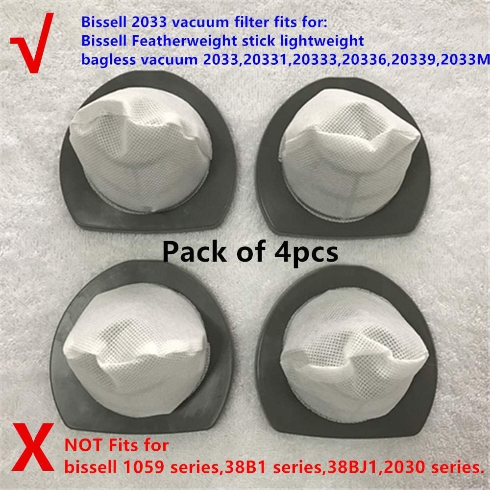 2033 Replacement filter fits for Bissell 2033 vacuum Filter Assembly for Bissell Featherweight Stick Lightweight Bagless Vac 2033,20331,20333,20336,20339,2033M — image 2