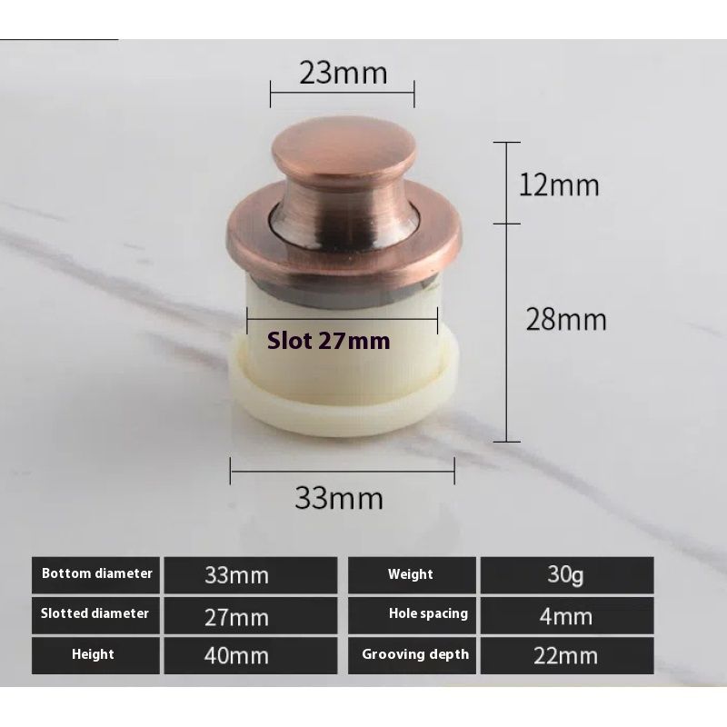 Hidden Embedded Furniture Handles Adjustable Spring Shake Knobs Invisible Handles Pulls and Knobs Cabinet Door Handles 5 pcs โ image 2