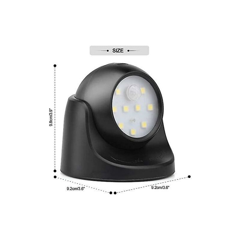 Outdoor Wall Light With Motion Sensor 1000 Lumen LED Outdoor Lighting Cordless Battery Powered Lighting 360 Degree — image 4