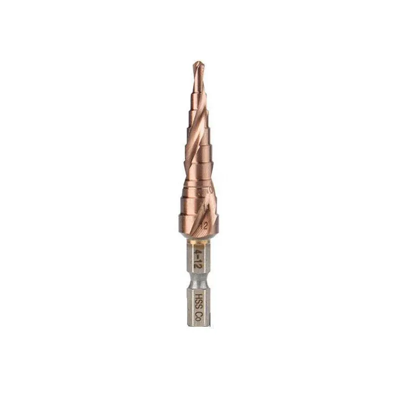 Hss M35 Cobalt Steel Step Cone Drill Bit Hole Saw Cutter 4-12/20/32Mm 5-21/27Mm - M35 Co 4-12mm