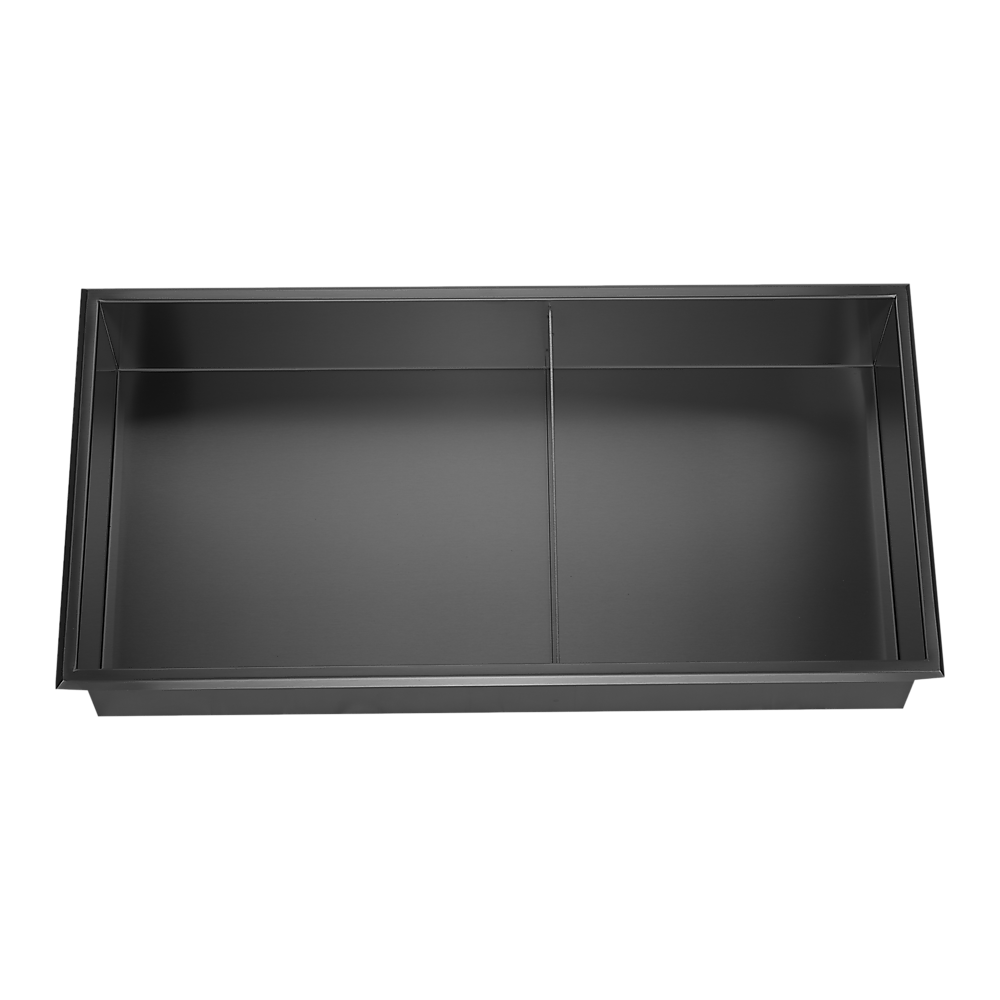 Shower Niche Double Shelf Organizer No Tile Needed in Black 641 x 336 x 101mm — image 6