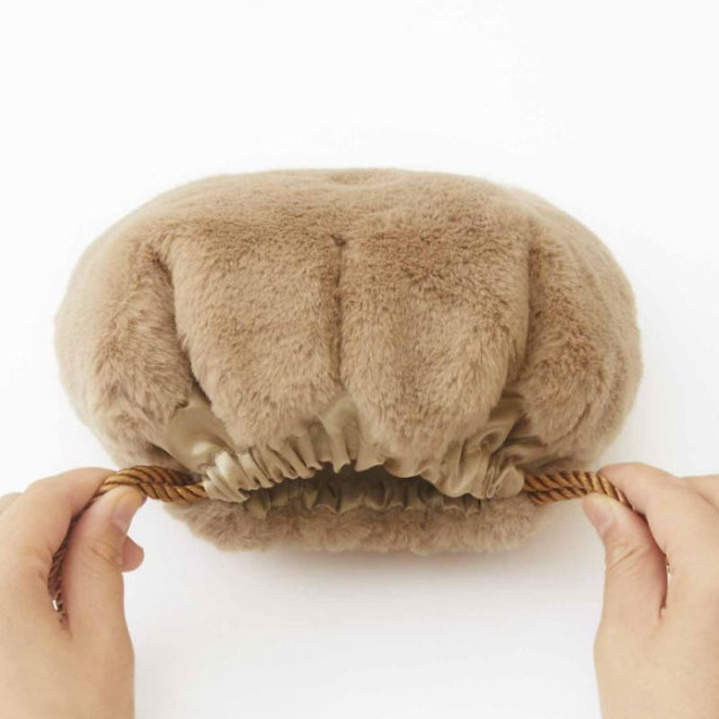 Cute Small Makeup Bag, Cat Makeup Organizer, Plush Cat Paw Pouch, Funny Cat Mom Gifts for Women, Drawstring Cosmetic (Brown) โ image 5