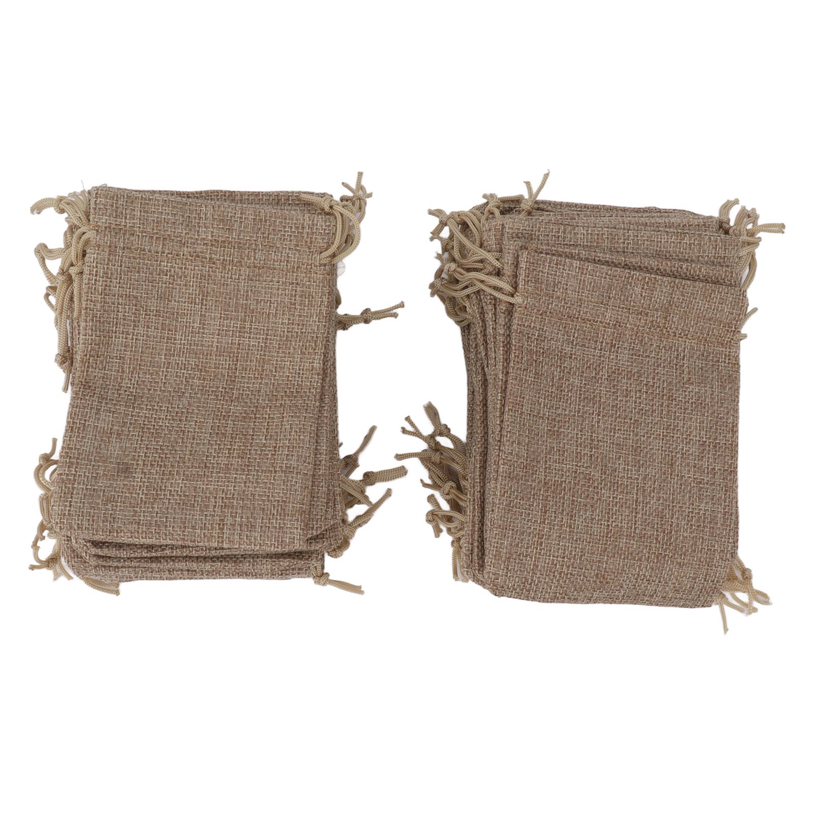 50PCS Burlap Gift Bags with Drawstring Linen Jewelry Pouches Wedding Hessian Jute Bags for Party DIY Craft — image 4