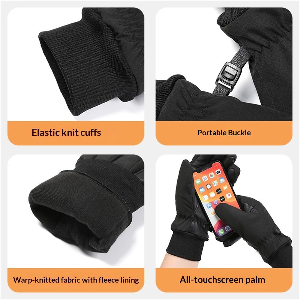 Ski Gloves, Snow Gloves for Cold Weather Thinsulate Winter Gloves for Men Women, Warm Anti-Slip Touchscreen for Skiing Snowboarding Outdoor Activities（L） — image 5