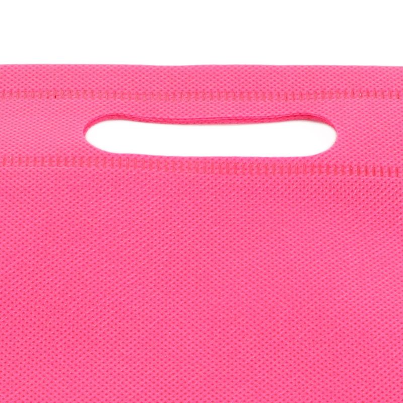 50Pcs Die Cut Non Woven Bags Eco Friendly Flat Mouth Tote Bags Non Woven Fabric Garment Bags Rose Red 25x35cm/9.8x13.8in โ image 2