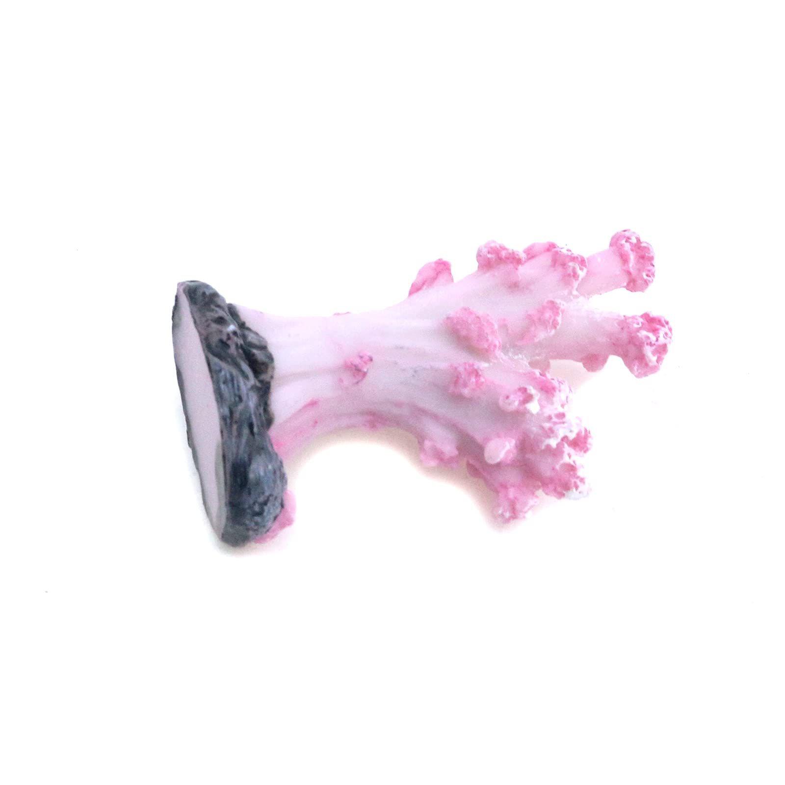 2Pcs Sea Coral Aquarium Ornament, Artificial Sea Coral Plants Decorations for Fish Tank and Aquarium(Pink) — image 2