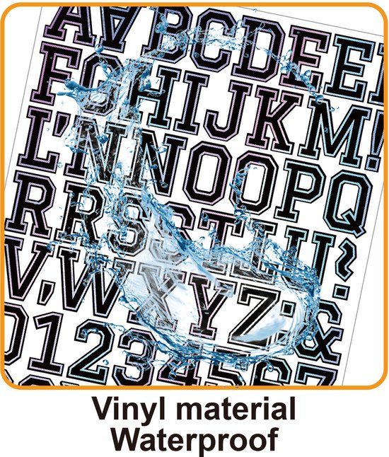 Letter stickers - 10-sheet vinyl letter stickers - 1.5-inch self-adhesive alphabet and number stickers - waterproof - suitable for mailboxes, windows, doors โ image 5