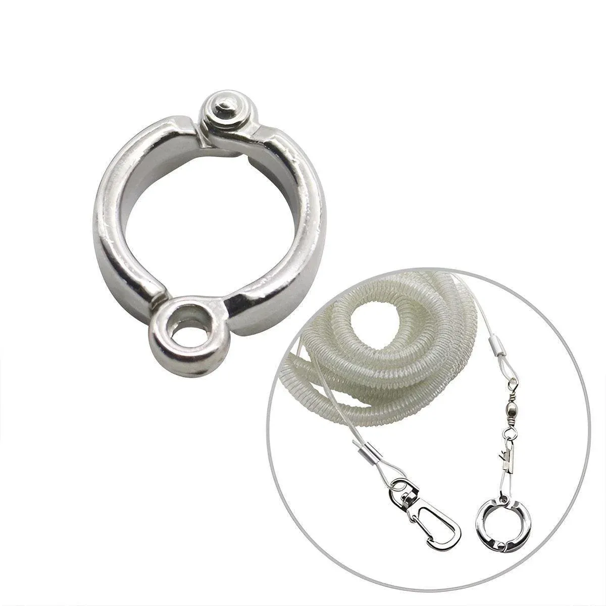 Parrot Leg Ring Anti Slip Bird Anklet Elastic Rope with Alloy Fasteners Supplies - 5mm — image 6