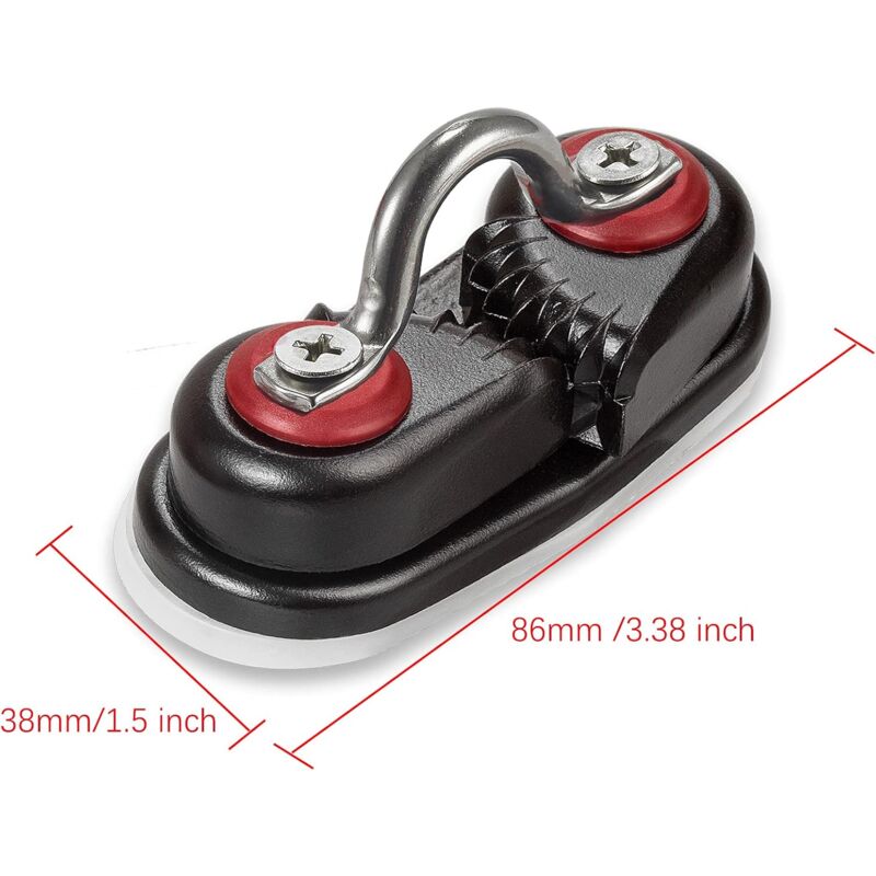 ROpe Cleats, Ball Bearing Quick Entry Cam Cleats For Line Sizes Up To 5/8 Inch, Dinghy Accessories — image 2