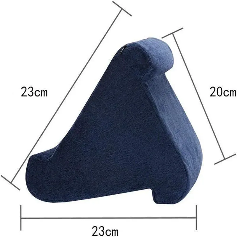 Tablet Pillow Stands For iPad Book Reader Holder Rest Laps Reading Cushion - Dark Red — image 4