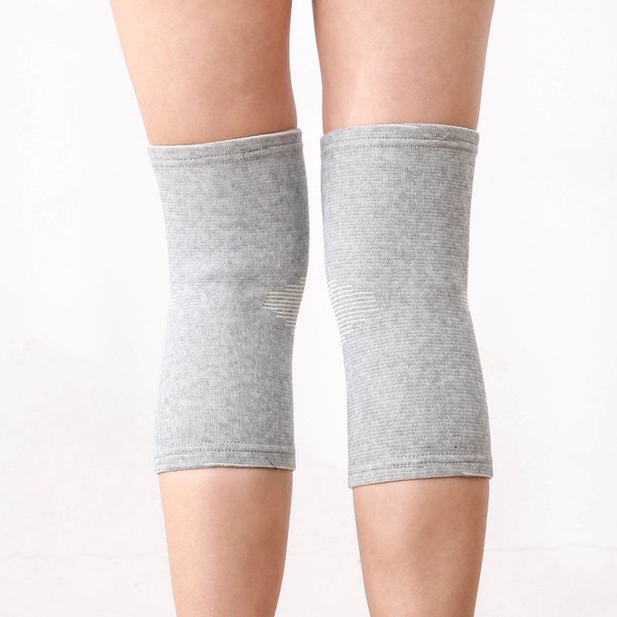 1 Pair Bamboo knee brace, Sports knee brace for men and women, Compression knee brace for running and training grey, XL — image 3