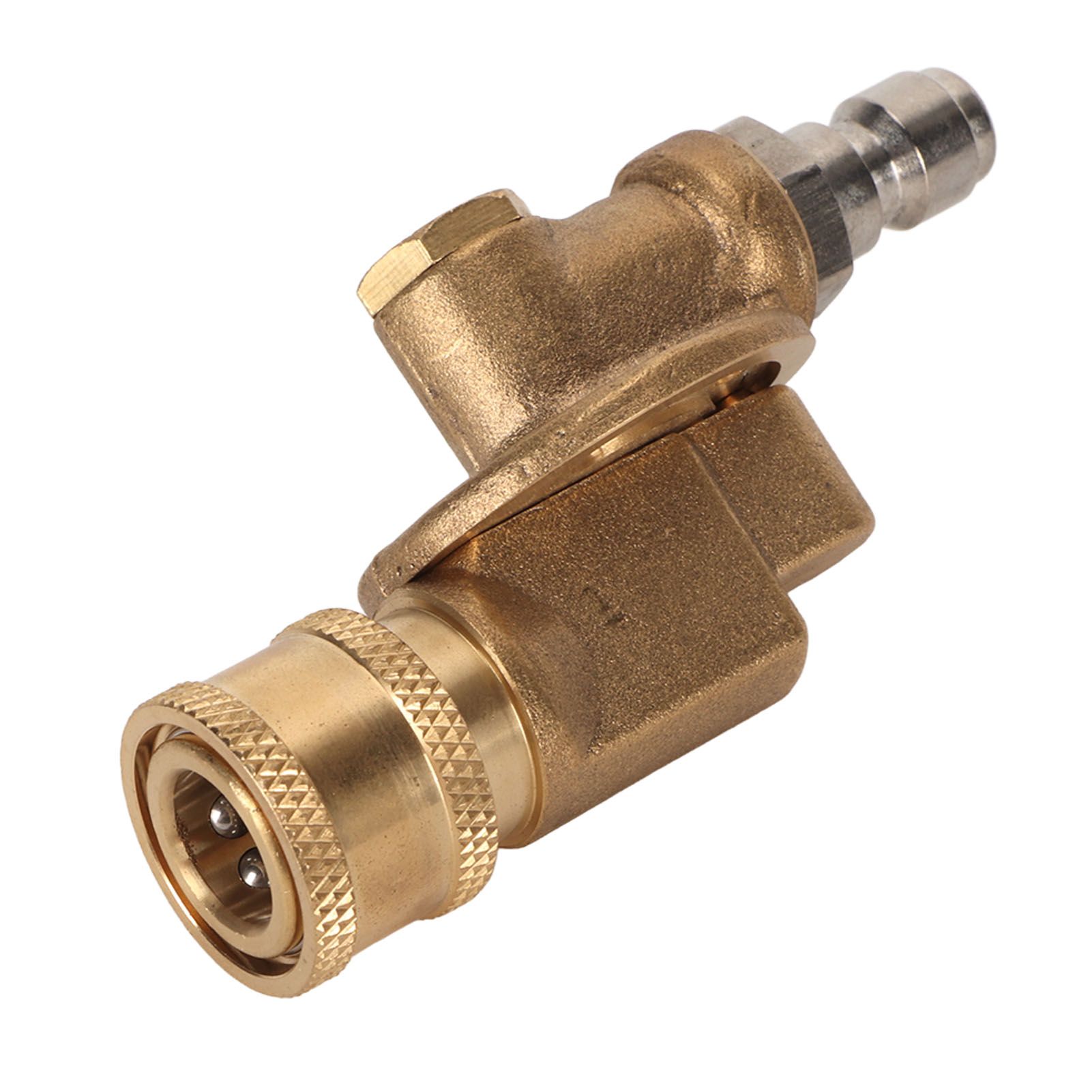 Quick Connecting Pivoting Coupler Attachment 1/4in for Pressure Washer Nozzle Adjustable 4500psi Garden Supplies 7 Level — image 2