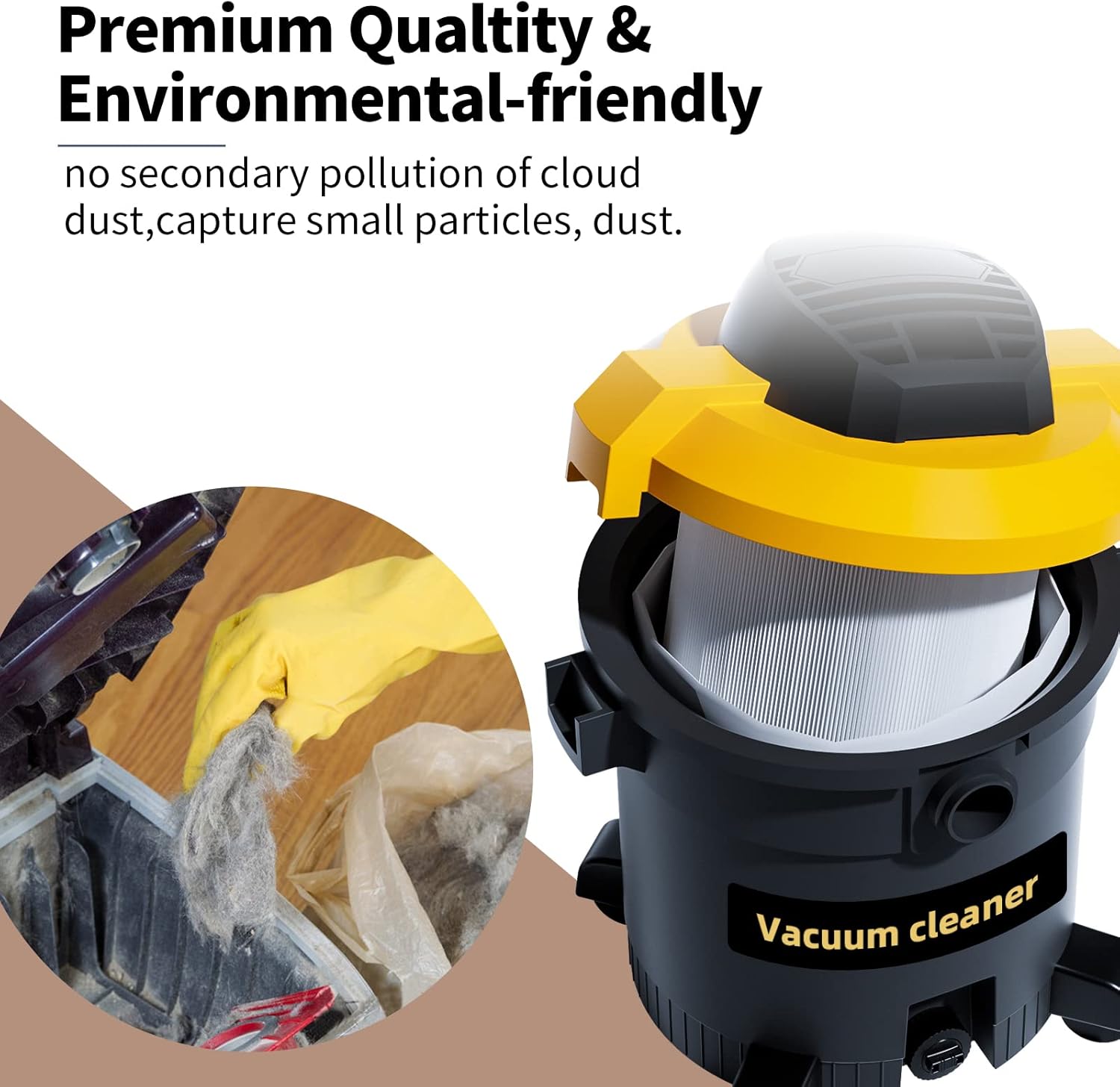 Universal 5-8 Gallon Vac Bags for 2-1/2 Inch Port Canister, Type E 90661 9066166, Type H 90671 9067133; VF2004, VHBS VDBS High- Efficiency Disposable Vacuum — image 4